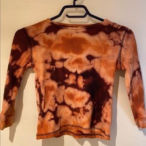bleach tie dye acid wash shirt